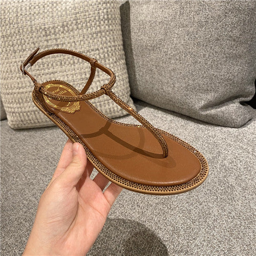 High Quality Luxury Rene Caovilla Flat Sandals – Style 65190 product detail