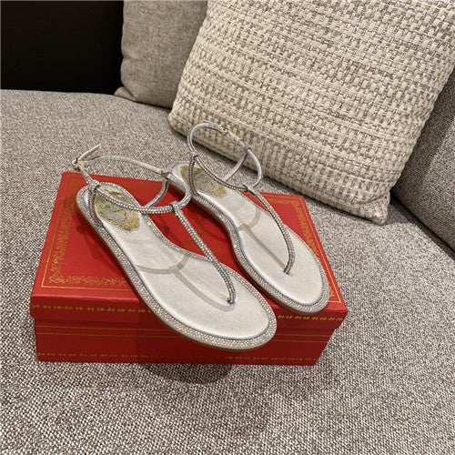 High Quality Luxury Rene Caovilla Flat Sandals – Style 29030