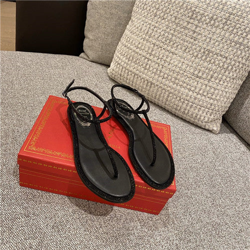 High Quality Luxury Rene Caovilla Flat Sandals – Style 25638 product detail