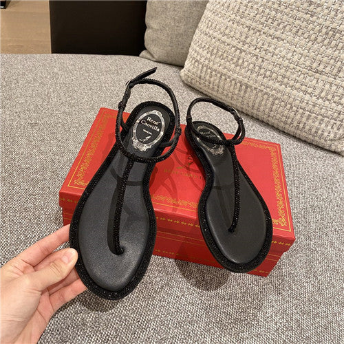 High Quality Luxury Rene Caovilla Flat Sandals – Style 25638 product detail