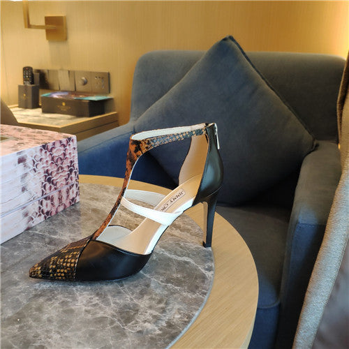 High Quality Luxury Jimmy Choo Saoni 100 Snake-Print Leather Pumps product detail