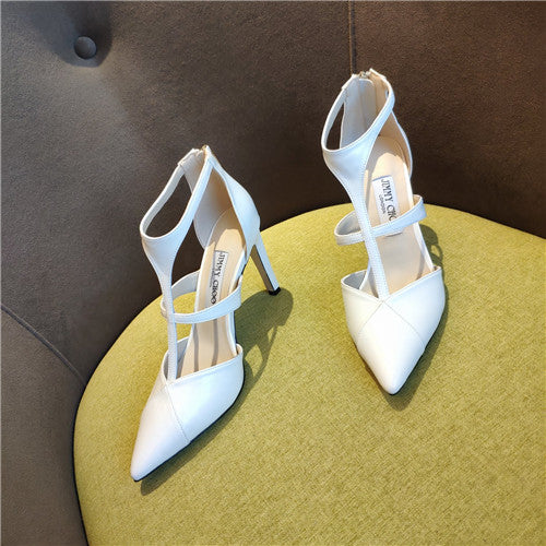 High Quality Luxury Jimmy Choo Saoni 100 Leather Sandals product detail