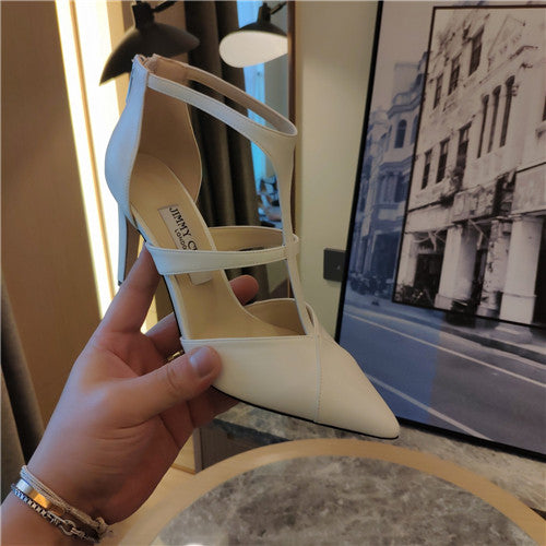 High Quality Luxury Jimmy Choo Saoni 100 Leather Sandals product detail