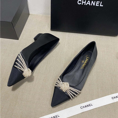 High Quality Luxury Chanel High-Heeled Silk Shoes product detail
