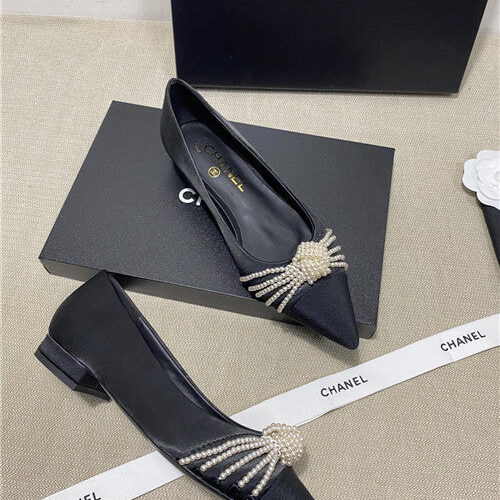 High Quality Luxury Chanel High-Heeled Silk Shoes product detail