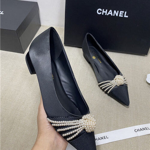 High Quality Luxury Chanel High-Heeled Silk Shoes product detail