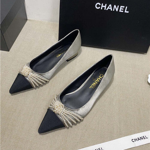 High Quality Luxury Chanel High-Heeled Silk Shoes – Style 90854 alternate view