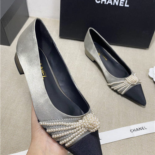 High Quality Luxury Chanel High-Heeled Silk Shoes – Style 90854 product detail