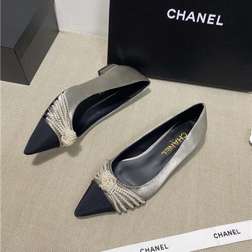 High Quality Luxury Chanel High-Heeled Silk Shoes – Style 90854 product detail