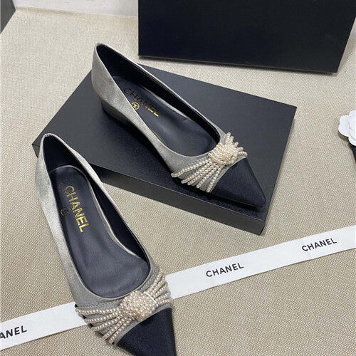 High Quality Luxury Chanel High-Heeled Silk Shoes – Style 90854 product detail