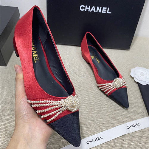 High Quality Luxury Chanel High-Heeled Silk Shoes – Style 52998 alternate view