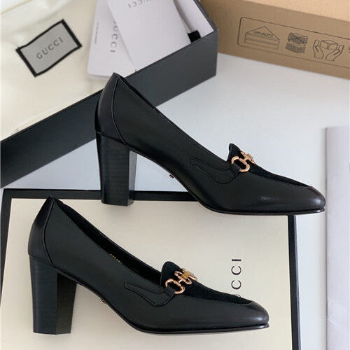 High Quality Luxury Gucci Horse Buckle Loafers Women product detail
