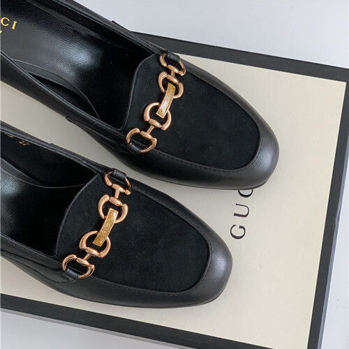 High Quality Luxury Gucci Horse Buckle Loafers Women product detail