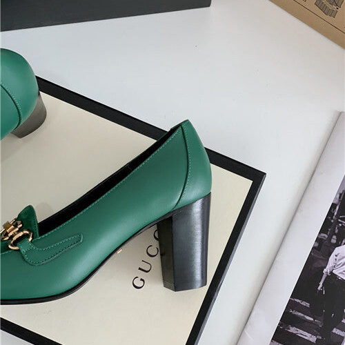 High Quality Luxury Gucci Horse Buckle Loafers Women – Style 42099 product detail