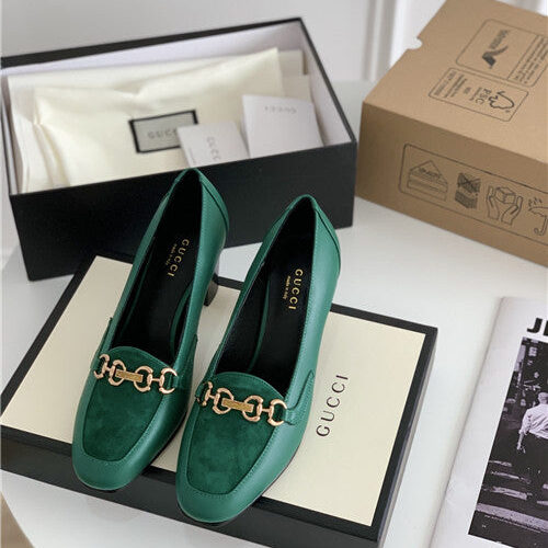 High Quality Luxury Gucci Horse Buckle Loafers Women – Style 42099 product detail
