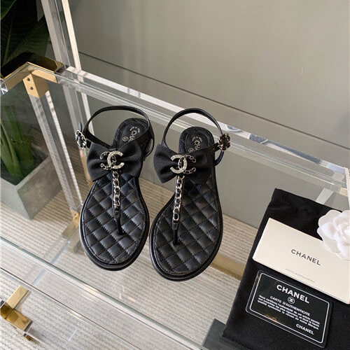 High Quality Luxury Chanel Flip Flops Sandals – Style 91174 alternate view