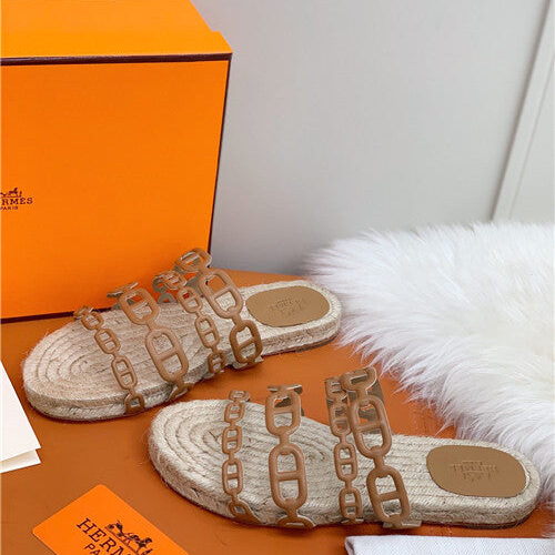 High Quality Luxury Hermes Flat Slippers – Style 86851 product detail