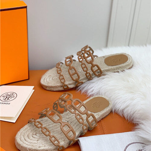 High Quality Luxury Hermes Flat Slippers – Style 86851 product detail