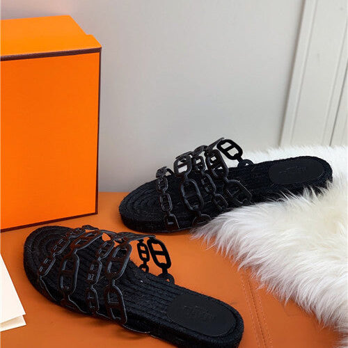 High Quality Luxury Hermes Flat Slippers – Style 19619 product detail