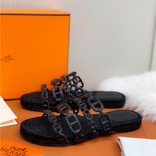 High Quality Luxury Hermes Flat Slippers – Style 19619 alternate view