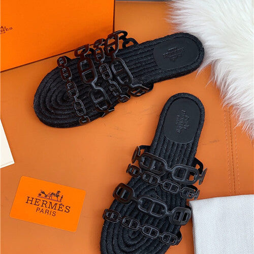 High Quality Luxury Hermes Flat Slippers – Style 19619 product detail