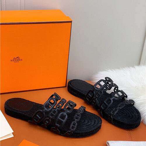 High Quality Luxury Hermes Flat Slippers – Style 19619 product detail