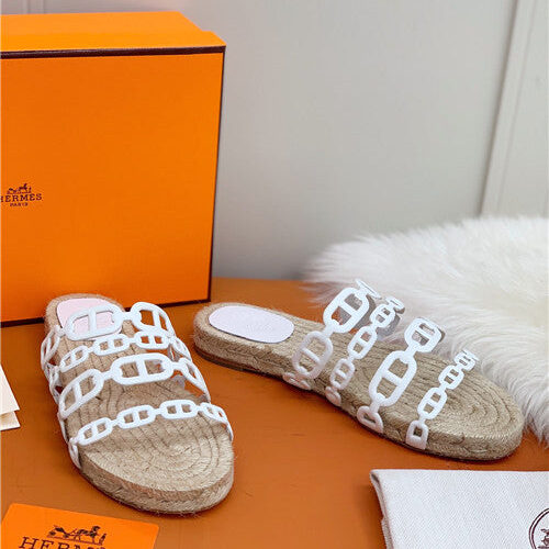 High Quality Luxury Hermes Flat Slippers – Style 52387 product detail