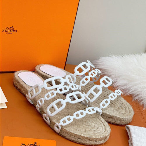 High Quality Luxury Hermes Flat Slippers – Style 52387
