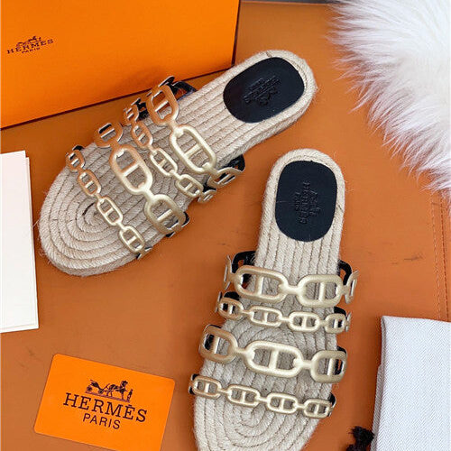 High Quality Luxury Hermes Flat Slippers – Style 85155 product detail