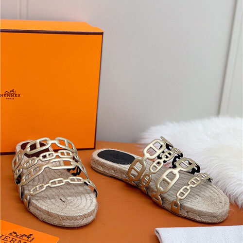 High Quality Luxury Hermes Flat Slippers – Style 85155 product detail