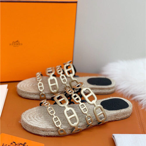 High Quality Luxury Hermes Flat Slippers – Style 85155 product detail