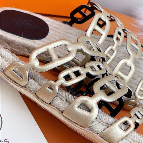 High Quality Luxury Hermes Flat Slippers – Style 85155 product detail