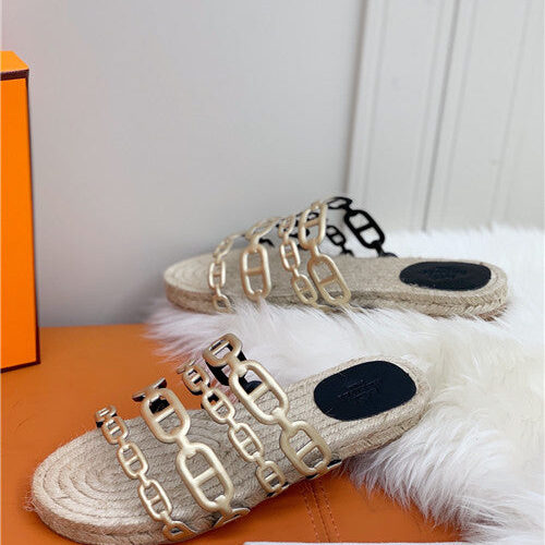 High Quality Luxury Hermes Flat Slippers – Style 85155 product detail