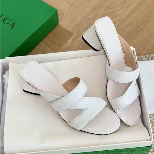 High Quality Luxury Bottega Veneta Heel Slippers – Style 11206