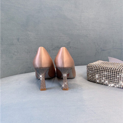 High Quality Luxury Rene Caovilla Diamond High Heels product detail