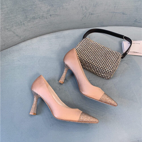 High Quality Luxury Rene Caovilla Diamond High Heels alternate view