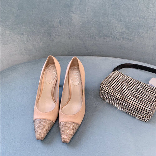 High Quality Luxury Rene Caovilla Diamond High Heels product detail