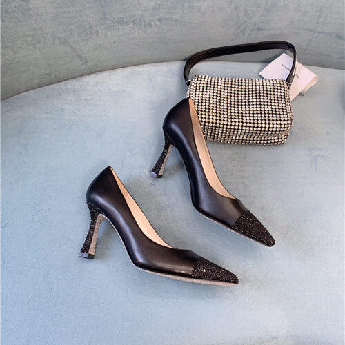 High Quality Luxury Rene Caovilla Diamond High Heels – Style 52774 product detail