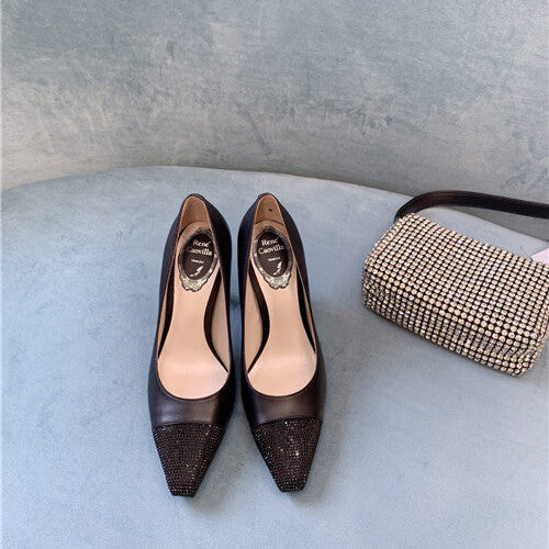 High Quality Luxury Rene Caovilla Diamond High Heels – Style 52774 product detail