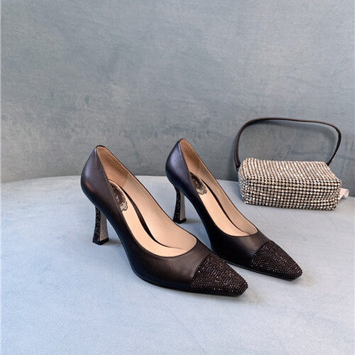 High Quality Luxury Rene Caovilla Diamond High Heels – Style 52774