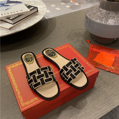 High Quality Luxury Rene Caovilla Flat Slippers product detail