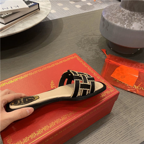 High Quality Luxury Rene Caovilla Flat Slippers product detail