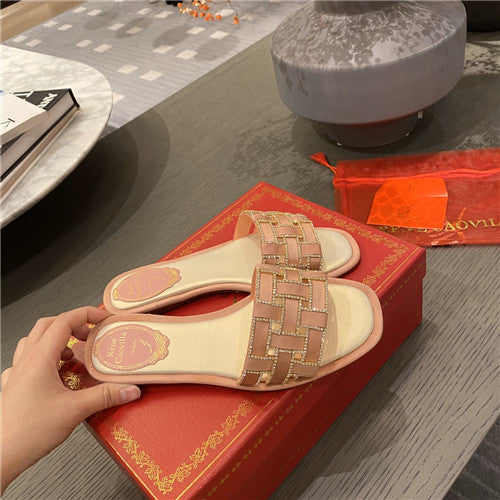 High Quality Luxury Rene Caovilla Flat Slippers – Style 49926 product detail