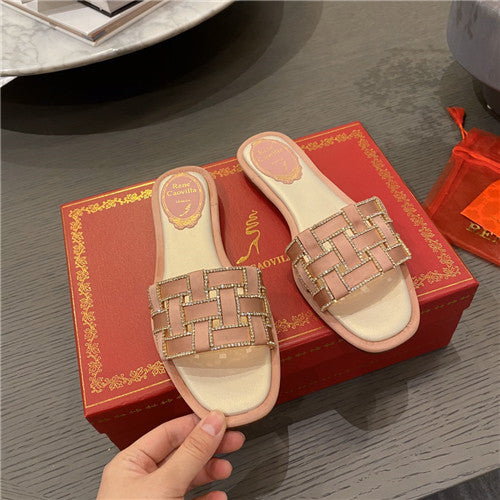High Quality Luxury Rene Caovilla Flat Slippers – Style 49926 product detail