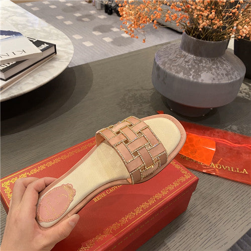 High Quality Luxury Rene Caovilla Flat Slippers – Style 49926 product detail