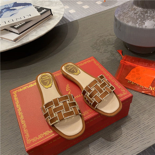 High Quality Luxury Rene Caovilla Flat Slippers – Style 75910 product detail