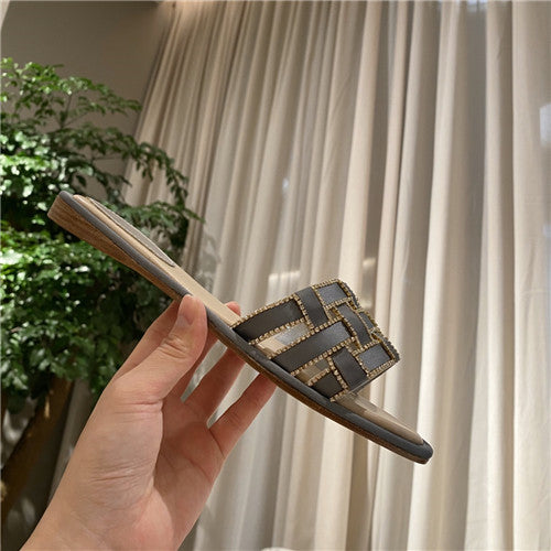 High Quality Luxury Rene Caovilla Flat Slippers – Style 46534 product detail