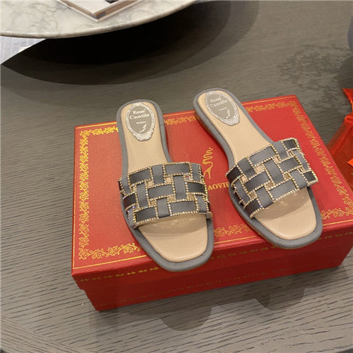 High Quality Luxury Rene Caovilla Flat Slippers – Style 46534 product detail