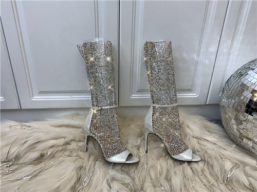 High Quality Luxury Rene Caovilla Boots Open Toe Sandals