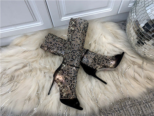 High Quality Luxury Rene Caovilla Boots Open Toe Sandals – Style 63558 alternate view